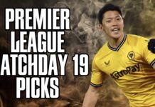Premier League Matchday 19 Picks