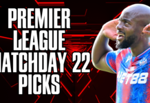 Premier League Matchday 22 Picks