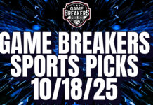 Game Breakers Sports Picks – 10/18/25