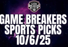 Game Breakers Sports Picks – (10/6/25)