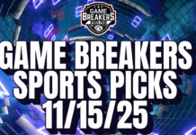 Game Breakers Sports Picks – 11/15/25