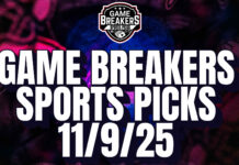 Game Breakers Sports Picks – 11/9/25