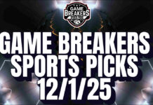 Game Breakers Sports Picks – 12/1/25