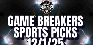 Game Breakers Sports Picks – 12/1/25