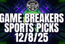 Game Breakers Sports Picks – 12/8/25
