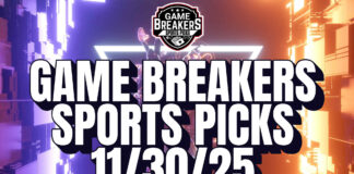 Game Breakers Sports Picks – 11/30/25