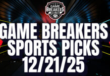 Game Breakers Sports Picks – 12/21/25