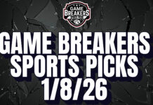 Game Breakers Sports Picks – 1/8/26
