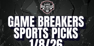 Game Breakers Sports Picks – 1/8/26