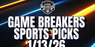 Game Breakers Sports Picks – 1/13/26
