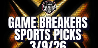 Game Breakers Sports Picks – 3/9/26