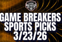 Game Breakers Sports Picks – 3/23/26