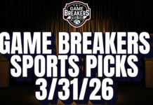 Game Breakers Sports Picks – 3/31/26