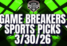 Game Breakers Sports Picks – 3/30/26